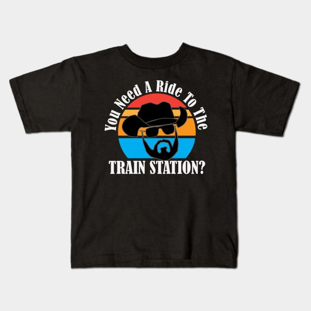 Need a ride to the Train Station Kids T-Shirt by EpixDesign